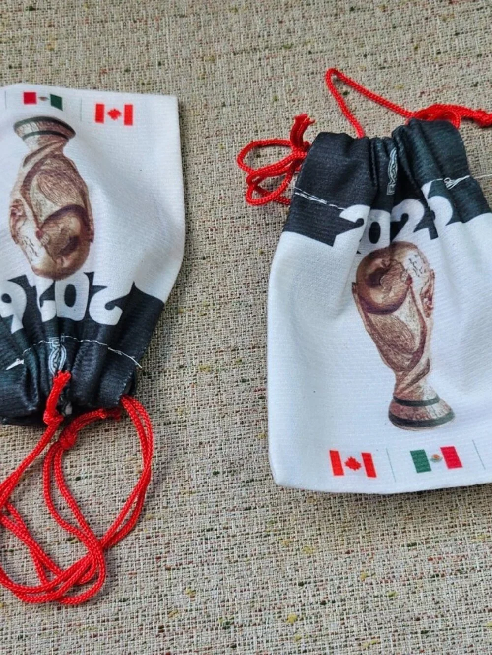 2026 Fifa World Cup Licensed Candy Bags Drawstring Gift Bag 5.5Xin Lot of 2